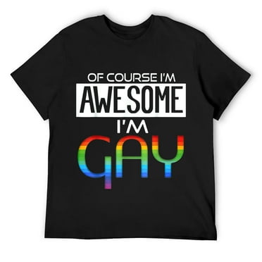 I'm Gay LGBTQ Stuff Lesbian Trans Pride Clothes Apparel Men T-Shirt Black