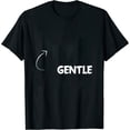 thumbnail image 1 of I'm Gentle Funny Personality Character Reference Womens T-Shirt Black, 1 of 5