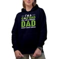 thumbnail image 1 of I'm a Golf Dad, Like a Normal Dad but Cooler with a Ball, Golf Player, Golfing or Golfer Themed Merch Gift, Navy Blue Hooded Sweatshirt or Hoodie, Large, 1 of 5