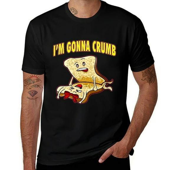 I'm Gonna Crumb Toast Graphic Mens T Shirts Cotton Short Sleeve T-Shirt Crew Neck Tees Casual Shirt