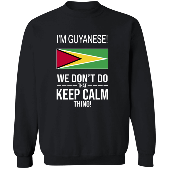 I'm Guyanese Guyana Flag Pride Funny Heritage Crewneck Pullover Sweatshirt