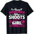 thumbnail image 1 of I'm Happy To Demonstrate - Billiards Girl Pool Player T-Shirt, 1 of 4
