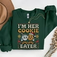 thumbnail image 1 of I'm Her Cookie Eater I'm His Milk Drinker – T-Shirt, Hoodie & Sweatshirt – Couple's Fun Holiday Wear – Matching Outfits for, 1 of 6