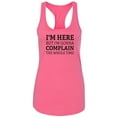 thumbnail image 1 of I'm Here But I'm Gonna Complain Racerback Tank, 1 of 2