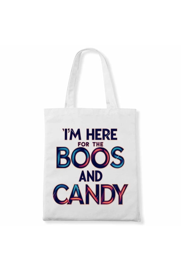 I'm Here For The Boos And Candy Halloween Rainbow Team Sixth Grade Squad Canvas Bag 1Pc