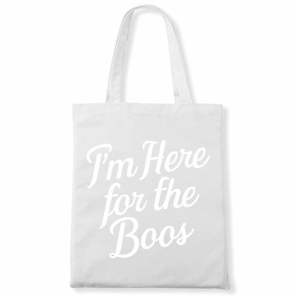 I'm Here For The Boos Autumn Leaves Pumpkin Thanksgiving Canvas Bag 3Pcs