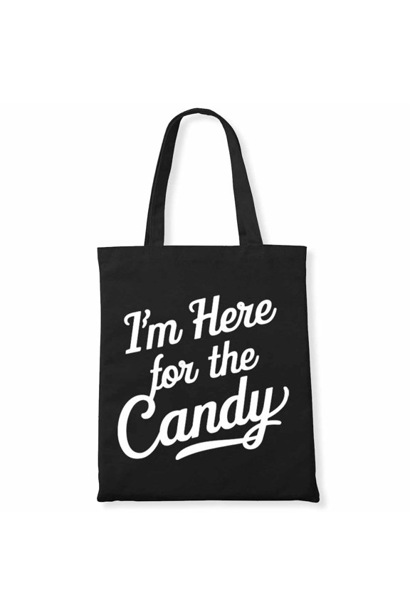 I'm Here For The Candy Halloween Costume Thanksgiving Fall Canvas Bag 2Pcs