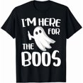 thumbnail image 1 of I'm Here for The Boos Shirt Men Women Kids Halloween Ghost T-Shirt, 1 of 8