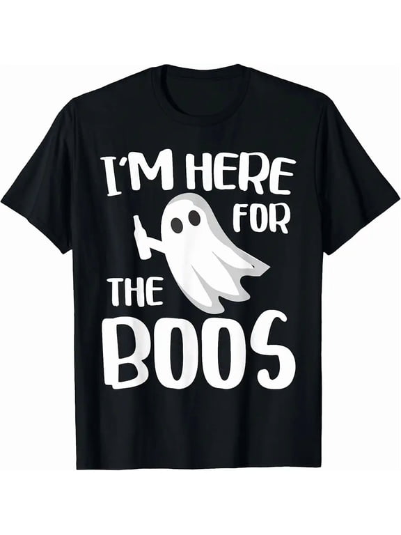 I'm Here for The Boos Shirt Men Women Kids Halloween Ghost T-Shirt