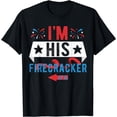 thumbnail image 1 of I'm His Firecracker Cute 4th Of July Matching Couple For Her T-Shirt, 1 of 4