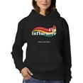 thumbnail image 1 of I'm Influencer Banner Hoodie Women -Image by Shutterstock, Female Large, 1 of 4