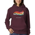thumbnail image 1 of I'm Influencer Banner Hoodie Women -Image by Shutterstock, Female XX-Large, 1 of 4