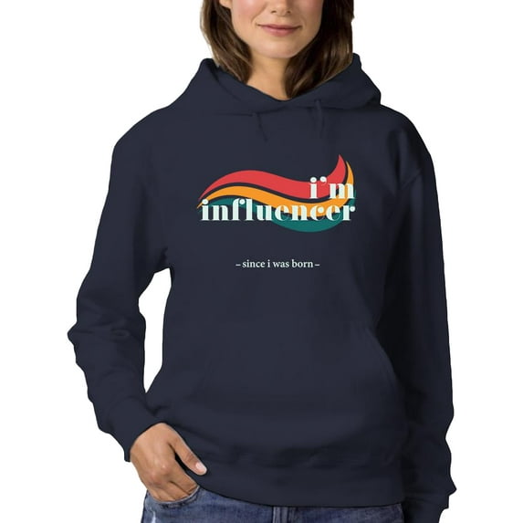 I'm Influencer Banner Hoodie Women -Image by Shutterstock, Female x-Large