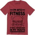 thumbnail image 1 of I'm Into Fitness Fitness Cheeseburger In My Mouth - Funny Food Lover Men T-Shirt, 1 of 4