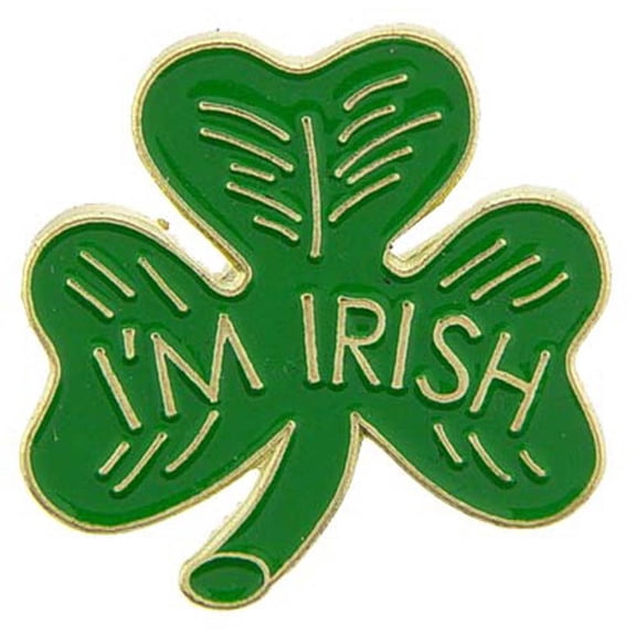 Eagle Emblems P00629 Pin - Clover, IM Irish - 1 in.