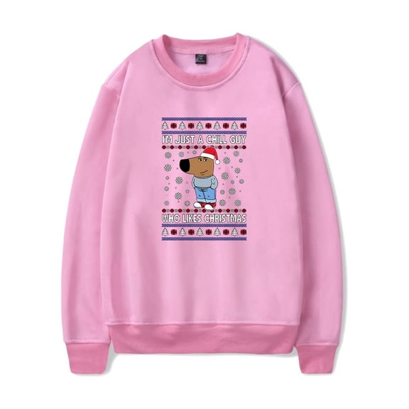 I'm Just A Chill Guy Christmas Long Sleeve Crewneck Sweatshirt Merch For Men/Women Unsiex Fashion Winter Streetwear Top