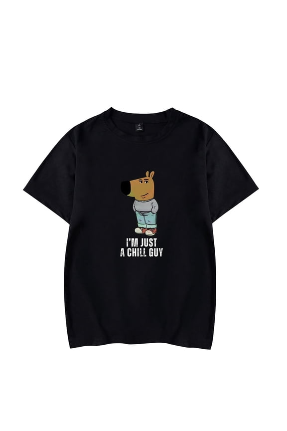 I'm Just A Chill Guy T-Shirt Merch Women/Men Unisex Summer Short Sleeve Tshirt Tee Fashion Streetwear
