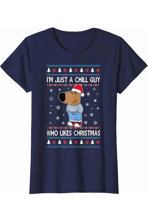I'm Just A Chill Guy Who Likes Tree Ladies' Crewneck T-Shirt