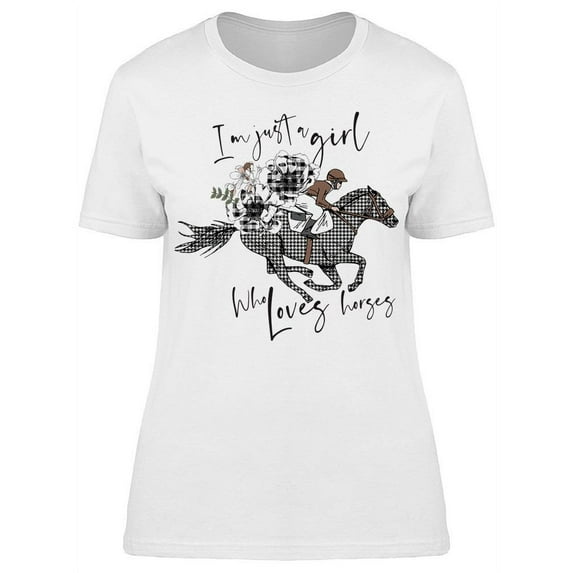 I'm Just A Girl Who Loves... T-Shirt Women -Image by Shutterstock, Female Small