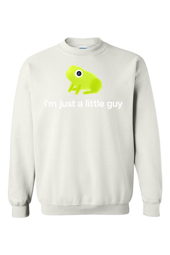 I'm Just A Little Guy Funny Frog Meme Graphic Animal Sweatshirt
