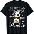 thumbnail image 1 of I'm Just An 11 Year Old Girl Who Loves Pandas Birthday T-Shirt, 1 of 5