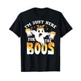 thumbnail image 1 of I'm Just Here For The Boos Funny Ghost Beer Halloween T-Shirt, 1 of 5