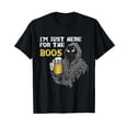 thumbnail image 1 of I'm Just Here For The Boos Grim Reaper Costume Halloween T-Shirt, 1 of 5