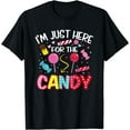 thumbnail image 1 of I'm Just Here For The Candy Halloween Cute Lollipop Sweets T-Shirt, 1 of 4