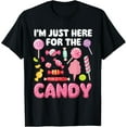 thumbnail image 1 of I'm Just Here For The Candy - Lollipop Candy Lovers Sweets T-Shirt, 1 of 4