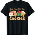 thumbnail image 1 of I'm Just Here For The Cookies Santa Christmas Cookies Baking T-Shirt, 1 of 5