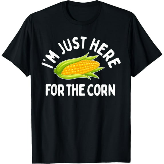 I'm Just Here For The Corn Funny Corn On The Cob T-ShirtPure cotton short-sleeved shirts for both men and women