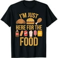 thumbnail image 1 of I'm Just Here For The Food Vintage Great For Food Lover Gift T-Shirt, 1 of 3