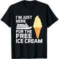 thumbnail image 1 of I'm Just Here For The Free Ice Cream Funny Cruise 2025 T-Shirt, 1 of 6