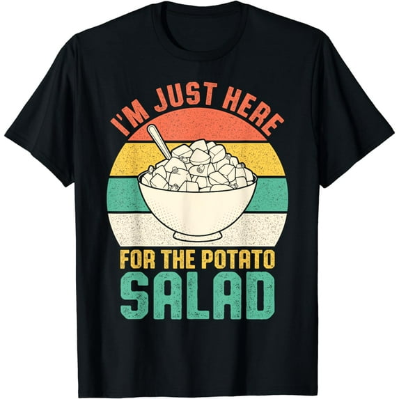 I'm Just Here For The Potato Salad Cute Christmas Food T-Shirt