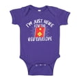 thumbnail image 1 of I'm Just Here For The Red Envelope Hong Bao Baby Bodysuit One Piece 24 mo Purple, 1 of 3