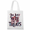 thumbnail image 1 of I'm Just Here For The Treats - Halloween Funny Canvas Bag 2Pcs, 1 of 5