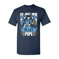 thumbnail image 1 of I'm Just Here To Lay Pipe Plumber Funny DT Adult T-Shirt Tee, 1 of 2