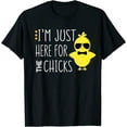 thumbnail image 1 of I'm Just Here for the Chicks Happy Easter T-Shirt for Kids Size 18, 1 of 2