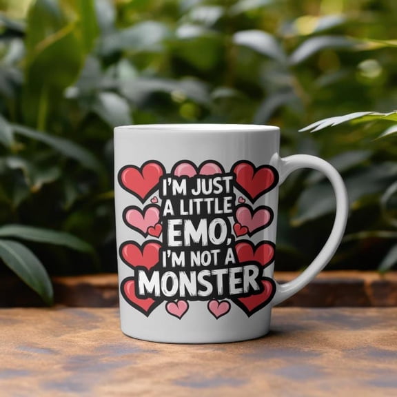 I'm Just a Little Emo VaL1entine's Day Mug