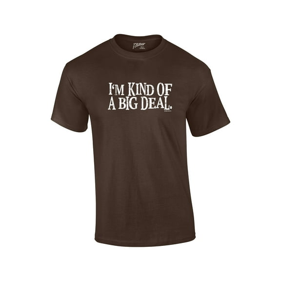 I'm Kind of An Important Person Funny Humor Sarcasm Novelty Short Sleeve-Brown-5Xl