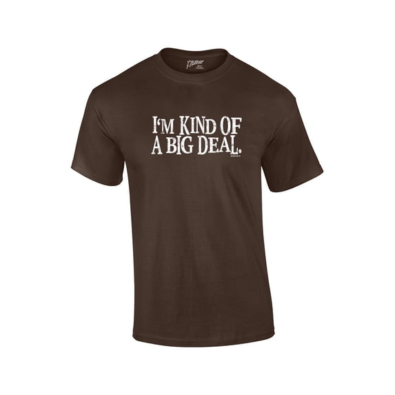 I'm Kind of An Important Person Funny Humor Sarcasm Novelty Short Sleeve-Brown-XL