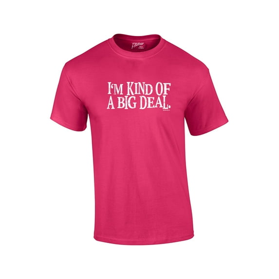 I'm Kind of An Important Person Funny Humor Sarcasm Novelty Short Sleeve-Fuschia-XL