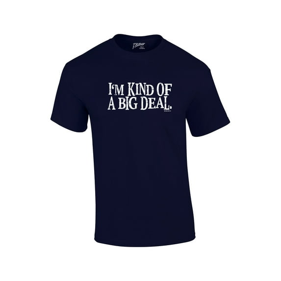 I'm Kind of An Important Person Funny Humor Sarcasm Novelty Short Sleeve-Navy-XL