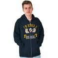 thumbnail image 1 of I'm Kinda Kind of a Big Deal Popeye Unisex Plus Size Zip Hoodie Brisco Brands 2X, 1 of 3