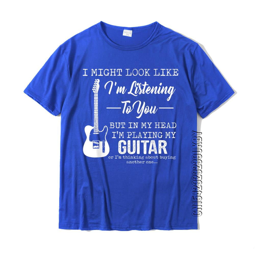 I'm Listening To You But In My Head I'm Playing My Guitar T-Shirt Slim ...