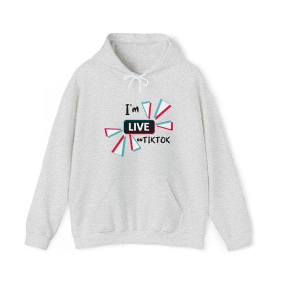 I'm Live on TIKTOK Unisex Heavy Blend™ Hooded Sweatshirt