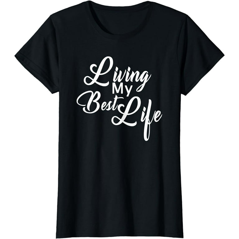 Livin' My Best Life T-Shirt | Tie-Dye Distressed Retro Style Livin' My Best Life T-Shirt | Tie-Dye Distressed Retro Style