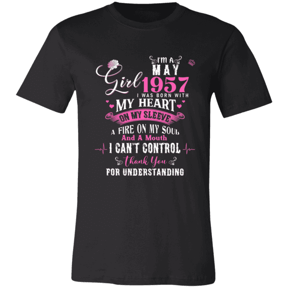 I'm May Girl 1957 Birthday 69Th Bday Decorations 69 Years Old Women T-Shirt