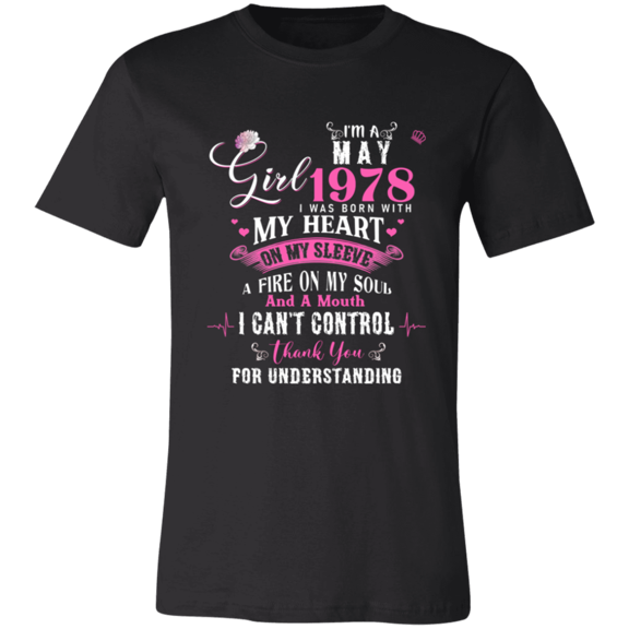 I'm May Girl 1978 Birthday 48Th Bday Decorations 48 Years Old Women T-Shirt