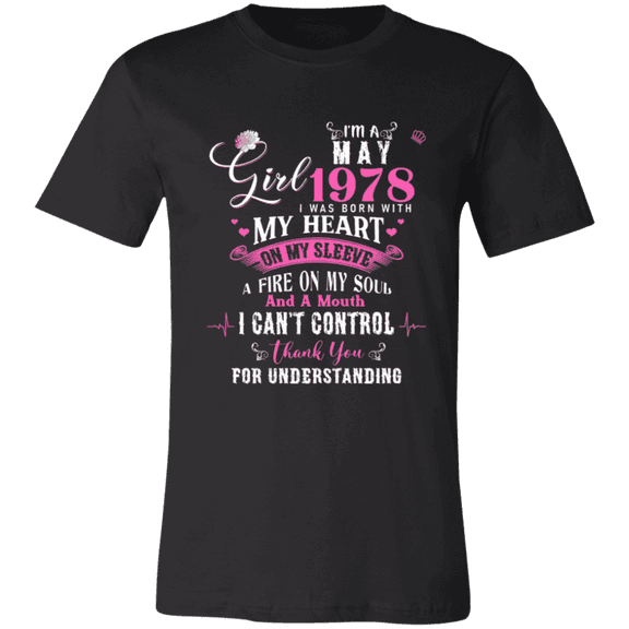 I'm May Girl 1978 Birthday 48Th Bday Decorations 48 Years Old Women T-Shirt